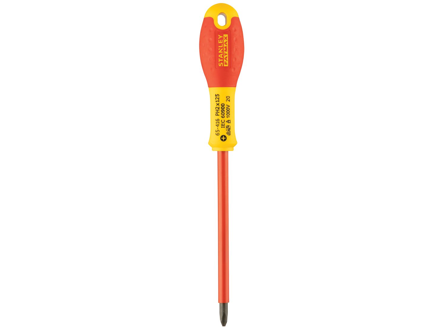 STANLEY STA065416 FatMax VDE Insulated Screwdriver Phillips Tip PH2 x 125mm