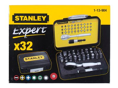 STANLEY STA113904 FatMax Bit &amp; Ratchet Set, 32 Piece