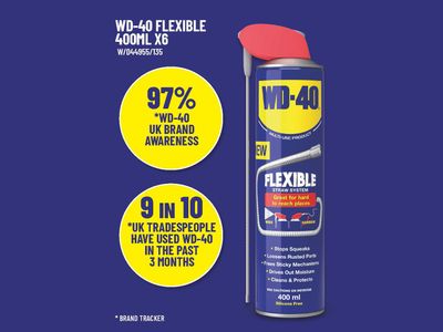 WD-40 W/D44955 WD‑40 Multi-Use Flexible Straw 400ml (CDU of 6)