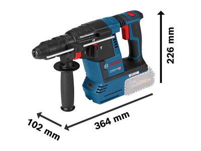 Bosch BSH611910073 GBH 18V-26F SDS-Plus Rotary Hammer 18V 2 x 5.0Ah Li-ion