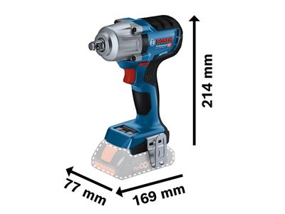 Bosch BSH6019K4000 GDS 18V-450 HC Professional 1/2in Impact Wrench 18V Bare Unit