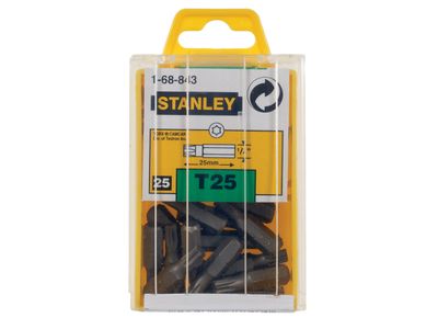 STANLEY STA168843B TORX Insert Bits TX25 x 25mm (Box 25)