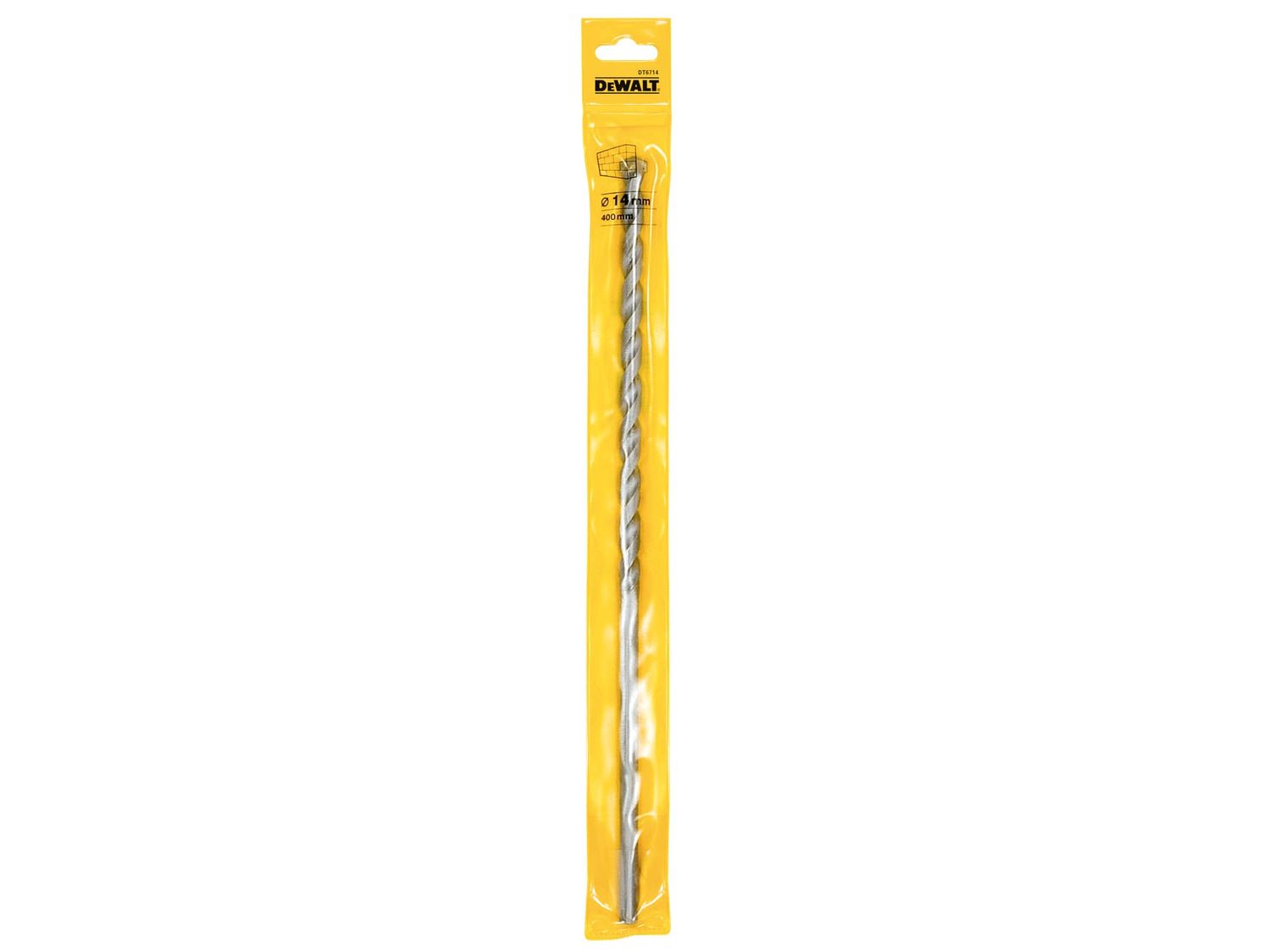 DEWALT DEWDT6714QZ Masonry Drill Bit 14.0mm OL: 400mm WL: 230mm