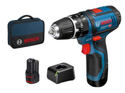 Bosch BSH6019B697J GSB 12V-15 Professional Combi Drill 12V 2 x 2.0Ah Li-ion