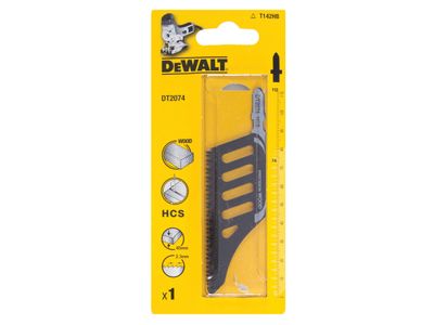 DEWALT DEWDT2074QZ HCS Wood Flush Cut Jigsaw Blade Pack of 1 T142HB