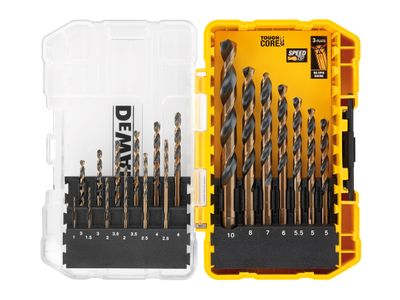DEWALT DEWDT70728QZ DT70728 BLACK&amp;GOLD HSS Drill Set, 19 Piece