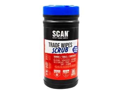 Scan SCACWS80 Scrub Wipes (Tub 80)