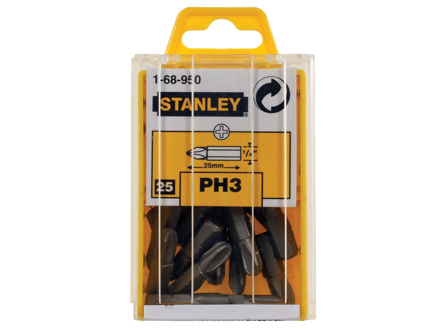 STANLEY STA168950B Phillips Bits PH3 x 25mm (Box 25)