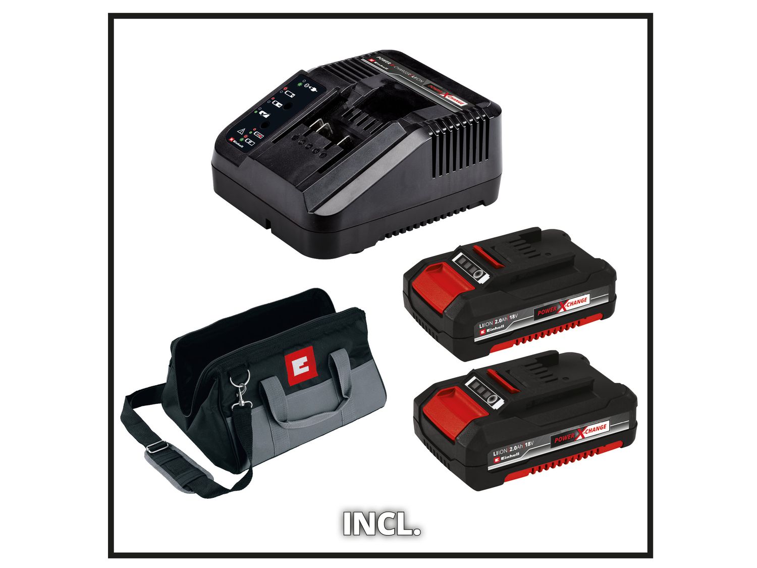 Einhell EINPX18VTWIN TP-18V Power X-Change Twin Pack BL 18V 2 x 2.0Ah Li-ion