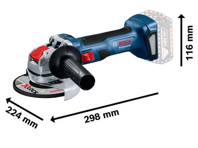 Bosch BSH6019H9103 GWX 18V-7 Professional X-LOCK Angle Grinder 115mm 18V Bare Unit