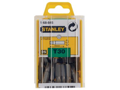 STANLEY STA168845B TORX Insert Bits TX30 x 25mm (Box 25)