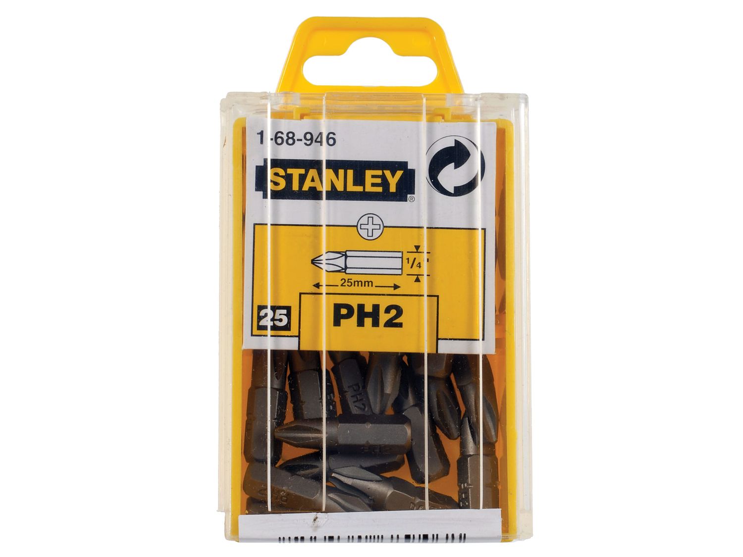 STANLEY STA168946B Phillips Bits PH2 x 25mm (Box 25)