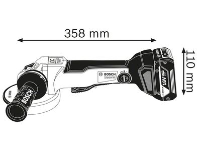 Bosch BSH6019G3E0A GWS 18V-10 PC Professional Angle Grinder 125mm 18V Bare Unit