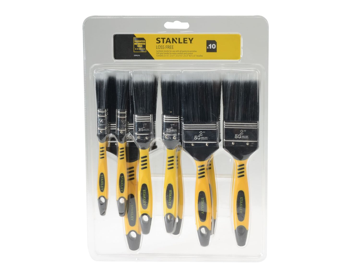 STANLEY STASTPPLF10 Loss Free Synthetic Brush Set, 10 Piece