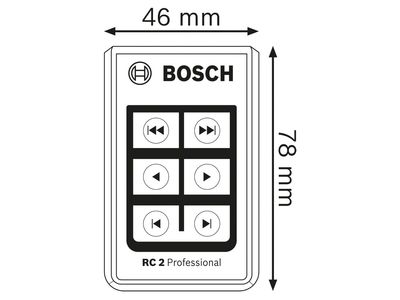 Bosch BSH601069C00 RC 2 Professional Remote