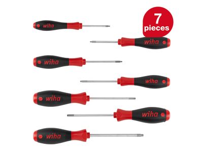 Wiha WHA01299 SoftFinish TORX Screwdriver Set, 7 Piece