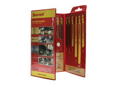 Starrett STRBU4 BU4 Jigsaw Blade Assortment Pack, 19 Piece