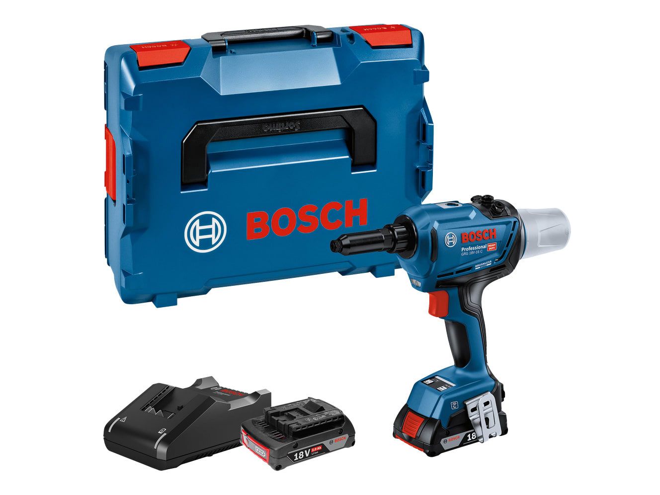 Bosch BSH6019K5071 GRG 18V-16 C Rivet Gun 18V 2 x 2.0Ah Li-ion