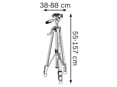 Bosch BSH601096B00 BT 150 Professional Building Tripod