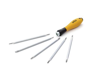 Wiha WHA31499 SYSTEM 4 SoftFinish ESD Interchangeable Screwdriver Set, 12 Piece