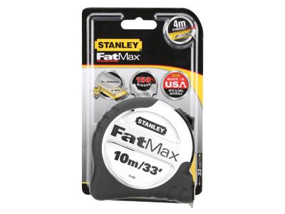 STANLEY STA533896 FatMax Pro Pocket Tape 10m/33ft (Width 32mm)