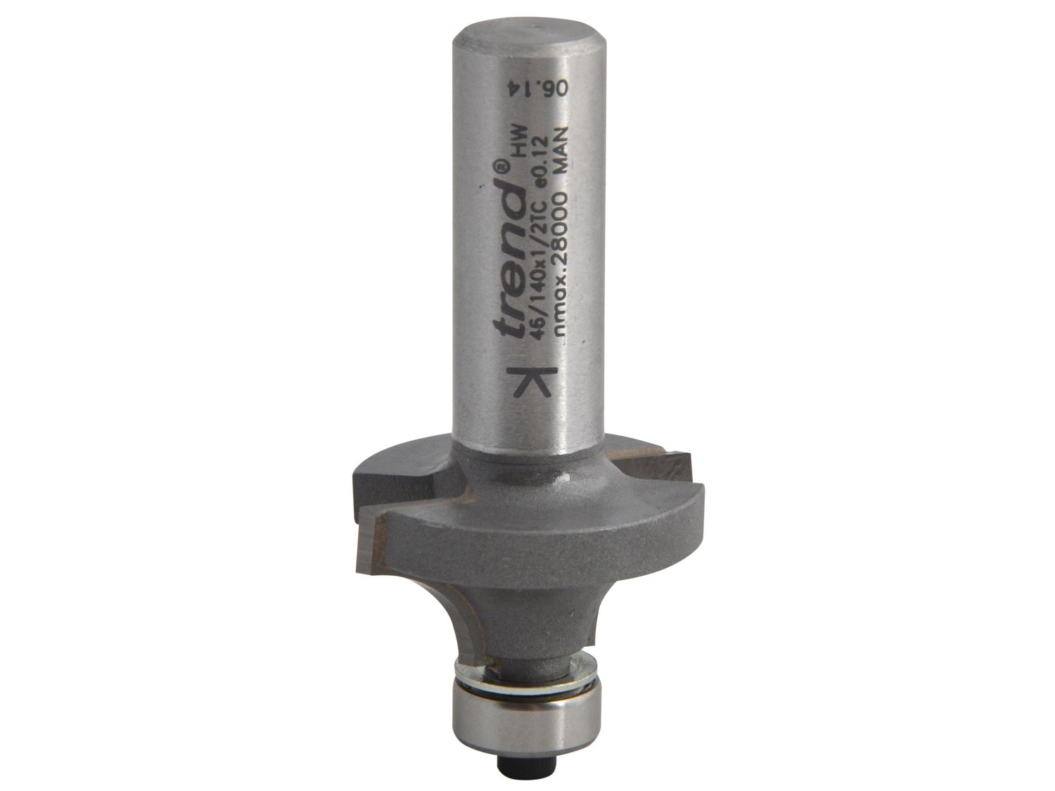 Trend TRE4614012TC 46/140 x 1/2 TCT Bearing Guided Ovolo &amp; Round Over 9.5mm Radius