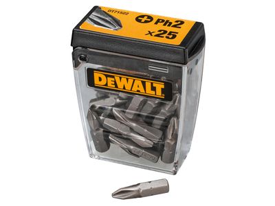 DEWALT DEWDT71522QZ PH2 25mm Standard Tic Tac Display 21 x Packs of 25