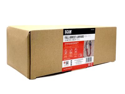 Scan SCAFALANELAS Fall Arrest Lanyard 1.8m  Hook &amp; Connect