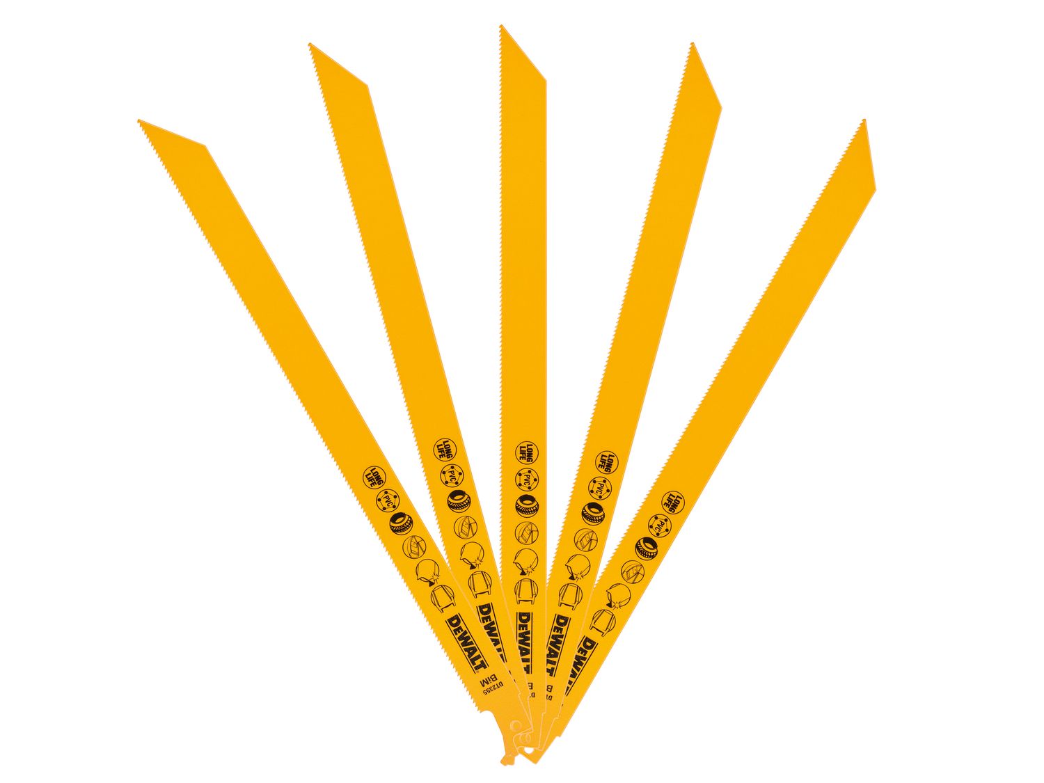 DEWALT DEWDT2355QZ Bi-Metal Reciprocating Blade for Universal Use 305mm (Pack 5)