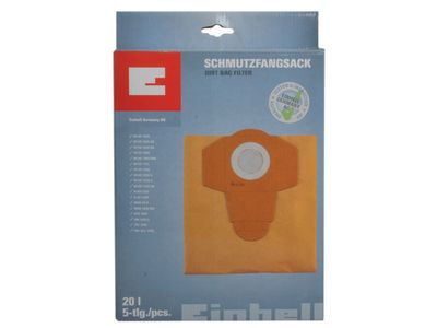 Einhell EIN2351152 Dust Bags For Vacuums Pack of 5
