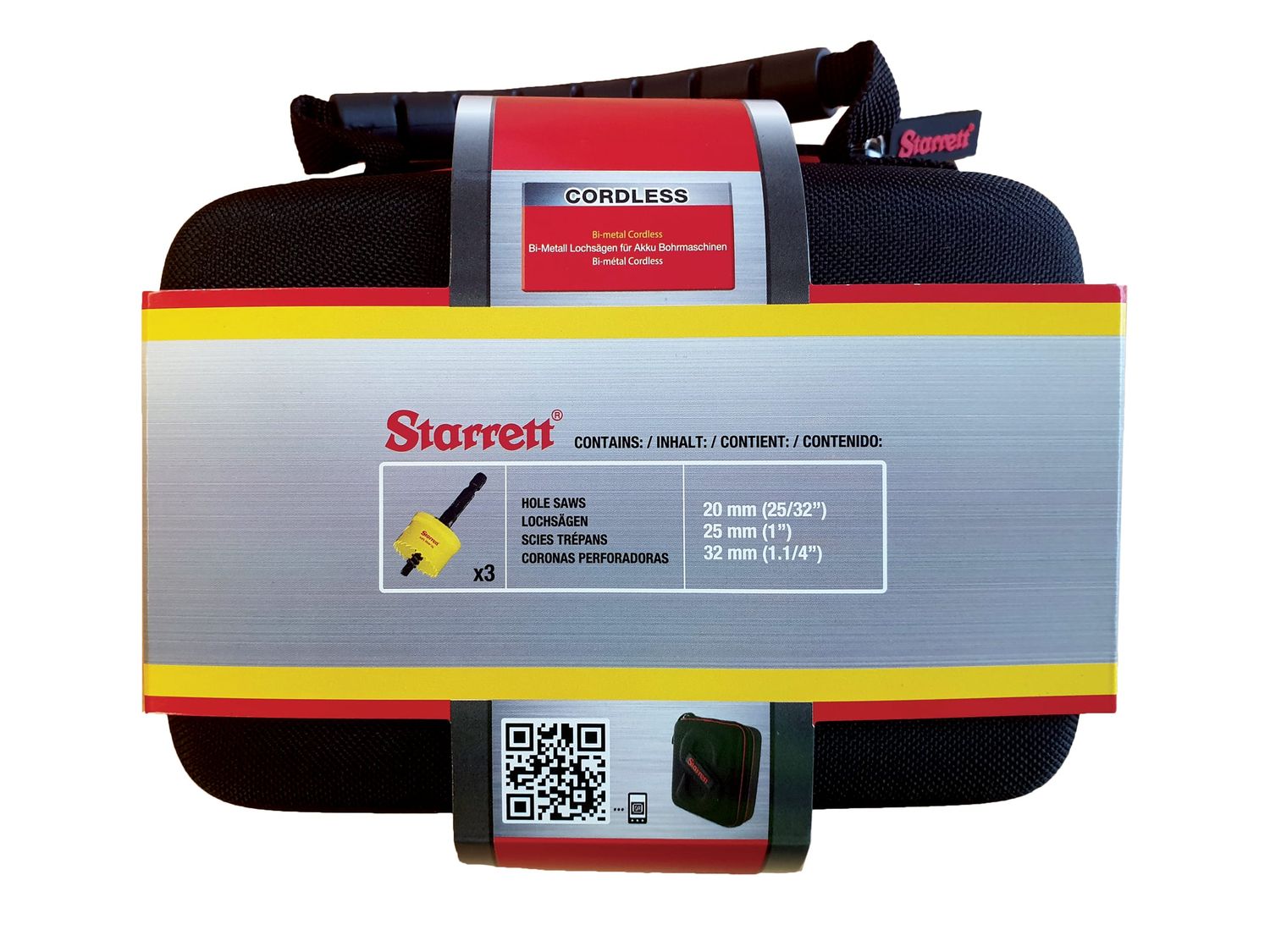 Starrett STRKCS03001 Cordless Smooth Cut Bi-Metal Holesaw Kit, 3 Piece