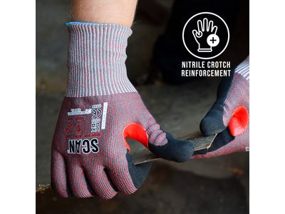 Scan SCAGLOCUTFXL Nitrile Palm Cut F Gloves - XL (Size 10)