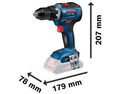 Bosch BSH6019H5202 GSR 18V-55 Professional Drill Driver 18V Bare Unit