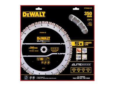 DEWALT DEWDT20464QZ ELITE SERIES™ All Purpose Diamond Segmented Wheel 350 x 25.4mm