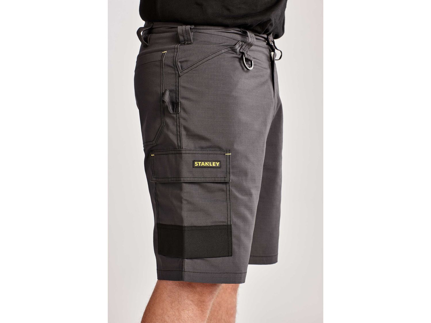 STANLEY Clothing STCTUSCON36 Tucson Cargo Shorts Grey Rip-Stop Waist 36in