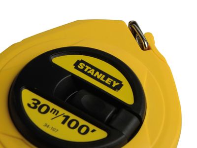 STANLEY STA034107 Closed Case Steel Long Tape 30m/100ft (Width 10mm)