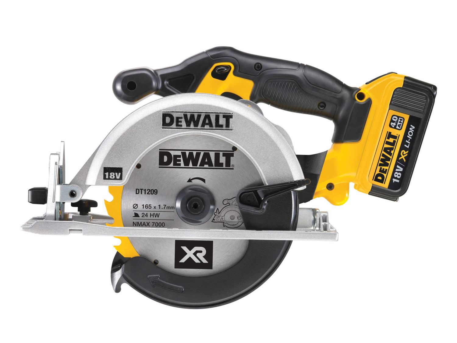 Dewalt DCS391M2 Premium XR Circular Saw 165mm 18V 2 x 4.0Ah Li-ion