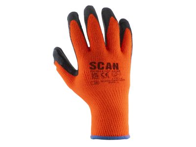 Scan SCAGLOKSTH5M Thermal Latex Coated Gloves - M (Size 8) (Pack 5)