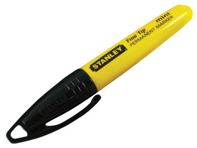 STANLEY STA147324 Mini Fine Tip Marker Black (Tub 72)