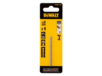 DEWALT DEWDT20514QZ BLACK&amp;GOLD HSS Drill Bit 3.0mm