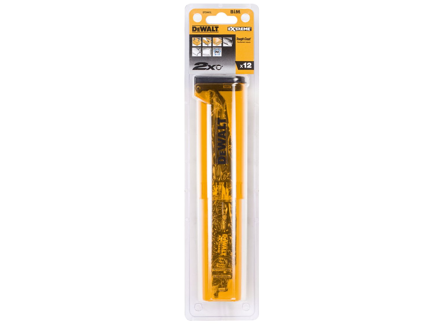 DEWALT DEWDT2441LQZ DT2441L 2X Life Reciprocating Saw Blade Set, 12 Piece