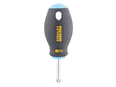 STANLEY STA065408 FatMax Stubby Screwdriver Pozidriv Tip PZ1 x 30mm