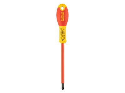 STANLEY STA065419 FatMax VDE Insulated Screwdriver Pozidriv Tip PZ2 x 125mm