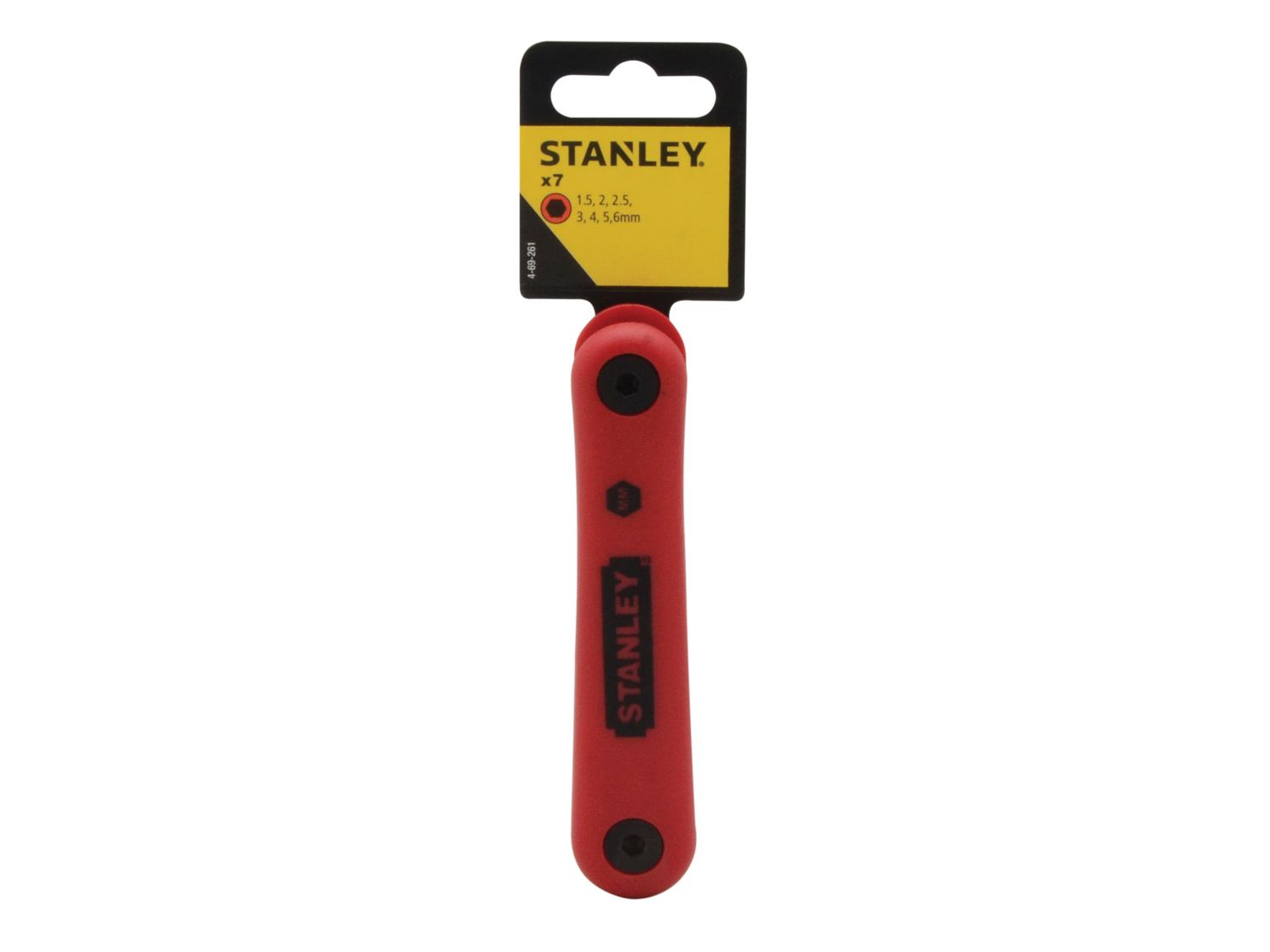 STANLEY STA469261 Metric Folding Hexagon Key Set,7 Piece