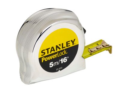 STANLEY STA033553 PowerLock Classic Pocket Tape 5m/16ft (Width 19mm)