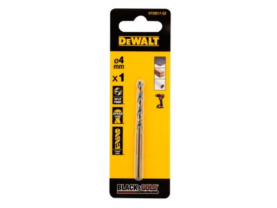 DEWALT DEWDT20517QZ BLACK&amp;GOLD HSS Drill Bit 4.0mm