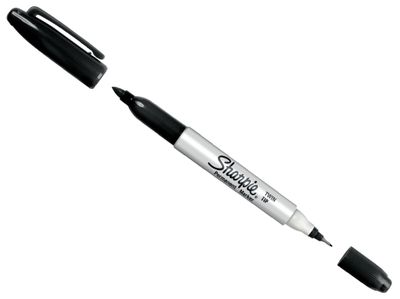 Sharpie SHP1985877 Twin Tip Permanent Marker Black