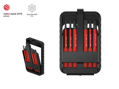 Wiha WHA43156 slimBit electric Hex Bit Set, 7 Piece