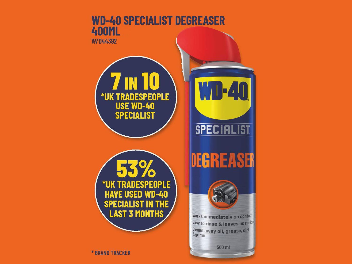 WD-40 W/D44392 WD-40 Specialist Degreaser 500ml