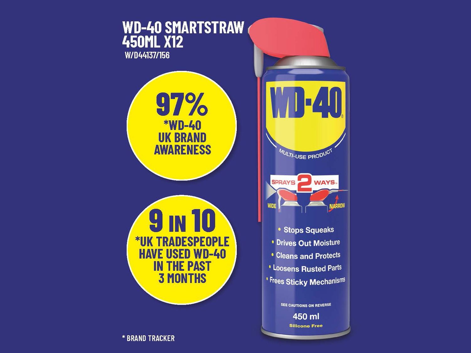 WD-40 W/D44137 WD‑40 Multi-Use Smart Straw 450ml Box of 12